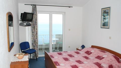 Apartament 2-osobowy z klimatyzacją z widokiem na morze z 1 pomieszczeniem sypialnianym AS-2616-a
