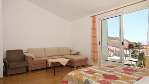 Apartament 6-osobowy z klimatyzacją z widokiem na morze z 1 pomieszczeniem sypialnianym A-6774-b
