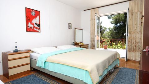 Apartament 5-osobowy z klimatyzacją z widokiem na morze z 2 pomieszczeniami sypialnianymi A-2493-b