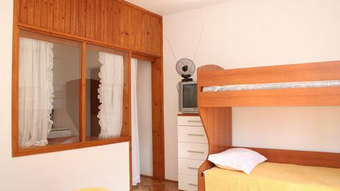 Apartament 4-osobowy z klimatyzacją z widokiem na morze z 1 pomieszczeniem sypialnianym AS-4566-b