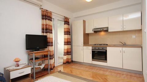 Apartament 3-osobowy z klimatyzacją z widokiem na morze z 1 pomieszczeniem sypialnianym AS-2694-a