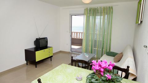 Apartament 6-osobowy z klimatyzacją z widokiem na morze z 2 pomieszczeniami sypialnianymi A-5261-b