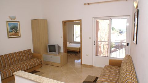 Apartament 4-osobowy z klimatyzacją z widokiem na morze z 1 pomieszczeniem sypialnianym A-2593-b