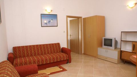 Apartament 4-osobowy z klimatyzacją z widokiem na morze z 1 pomieszczeniem sypialnianym A-2593-c