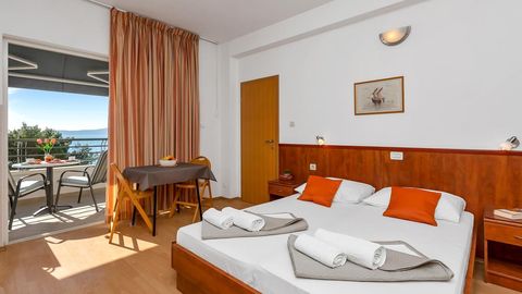 Apartament 2-osobowy z klimatyzacją z widokiem na morze z 1 pomieszczeniem sypialnianym AS-2578-b