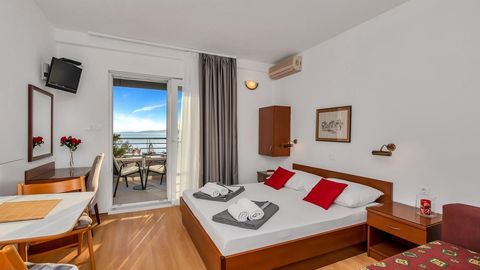 Apartament 2-osobowy z klimatyzacją z widokiem na morze z 1 pomieszczeniem sypialnianym AS-2578-d