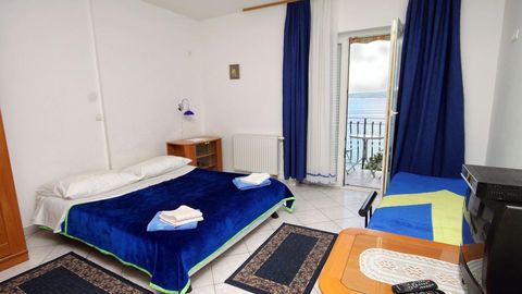 Apartament 3-osobowy z klimatyzacją z widokiem na morze z 1 pomieszczeniem sypialnianym AS-5206-d