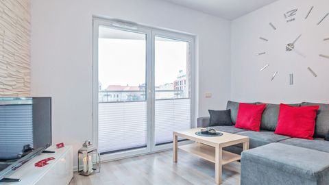 Apartament 4-osobowy Deluxe z balkonem z 2 pomieszczeniami sypialnianymi