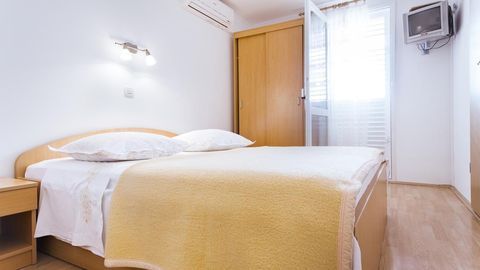 Apartament 3-osobowy z klimatyzacją z widokiem na morze z 1 pomieszczeniem sypialnianym AS-2714-a
