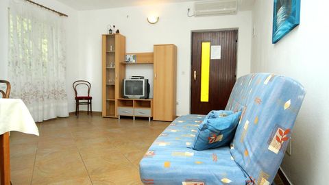 Apartament 4-osobowy z klimatyzacją z widokiem na morze z 1 pomieszczeniem sypialnianym A-3544-f