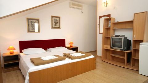 Apartament 2-osobowy z klimatyzacją z widokiem na morze z 1 pomieszczeniem sypialnianym AS-3544-a