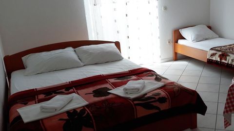 Apartament 3-osobowy z klimatyzacją z widokiem na morze z 1 pomieszczeniem sypialnianym AS-6745-b