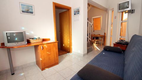 Apartament 4-osobowy z klimatyzacją z widokiem na morze z 2 pomieszczeniami sypialnianymi A-9168-b