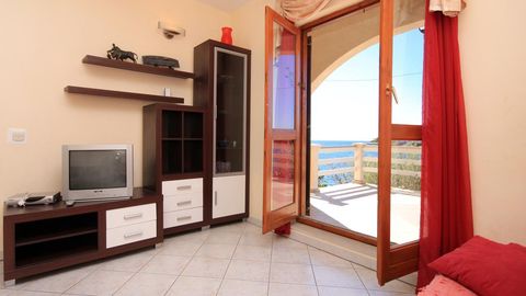 Apartament 5-osobowy z klimatyzacją z widokiem na morze z 2 pomieszczeniami sypialnianymi A-9308-b