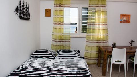 Apartament 6-osobowy z klimatyzacją z widokiem na morze z 2 pomieszczeniami sypialnianymi A-14459-a
