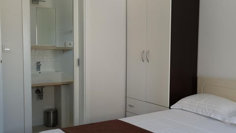 Apartament 5-osobowy z klimatyzacją z widokiem na morze z 2 pomieszczeniami sypialnianymi A-14601-b