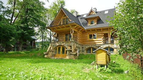Domek drewniany 8-osobowy cały dom z widokiem na góry