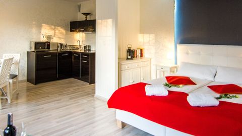 Apartament 2-osobowy Romantyczny Deluxe z 1 pomieszczeniem sypialnianym (możliwa dostawka)