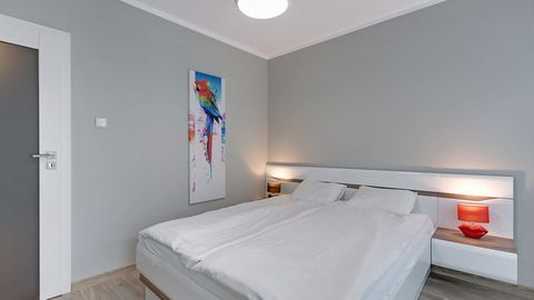Apartament 4-osobowy z łazienką z telewizorem LCD/plazmą z 2 pomieszczeniami sypialnianymi