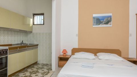Apartament 3-osobowy z klimatyzacją z widokiem na morze z 1 pomieszczeniem sypialnianym