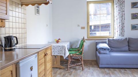 Apartament 4-osobowy z własną kuchnią z widokiem na ogród z 2 pomieszczeniami sypialnianymi