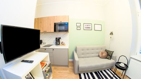 Apartament 2-osobowy Classic z aneksem kuchennym z 1 pomieszczeniem sypialnianym