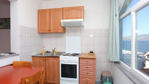 Apartament 3-osobowy z klimatyzacją z widokiem na morze z 1 pomieszczeniem sypialnianym AS-14541-a