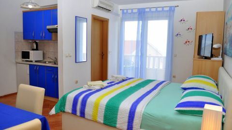 Rezydencja pokój 3-osobowy Studio z widokiem na morze z 1 pomieszczeniem sypialnianym