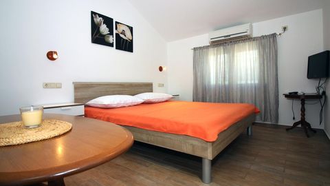 Apartament 2-osobowy z klimatyzacją z widokiem na morze z 1 pomieszczeniem sypialnianym AS-5106-a
