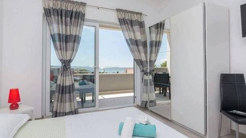 Apartament 4-osobowy z klimatyzacją z widokiem na morze z 1 pomieszczeniem sypialnianym AS-12476-b