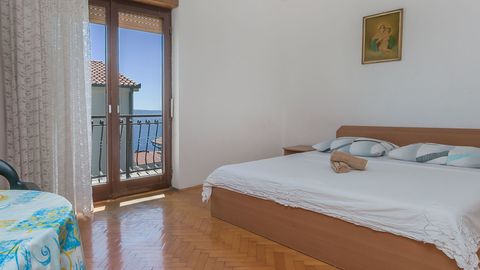 Apartament 2-osobowy na piętrze z widokiem na morze z 1 pomieszczeniem sypialnianym