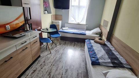 Apartament 2-osobowy z klimatyzacją z aneksem kuchennym z 1 pomieszczeniem sypialnianym