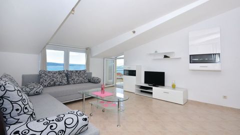 Apartament 4-osobowy z balkonem z widokiem na morze z 2 pomieszczeniami sypialnianymi (możliwa dostawka)