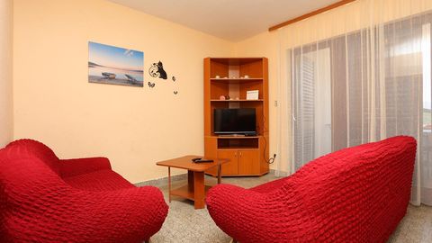 Apartament 4-osobowy z klimatyzacją z widokiem na morze z 2 pomieszczeniami sypialnianymi A-16131-a