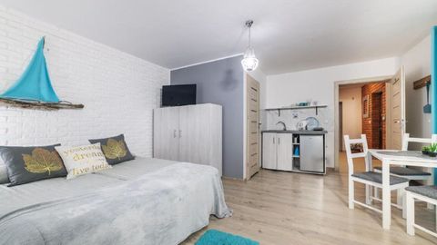 Apartament 3-osobowy na piętrze z tarasem z 1 pomieszczeniem sypialnianym