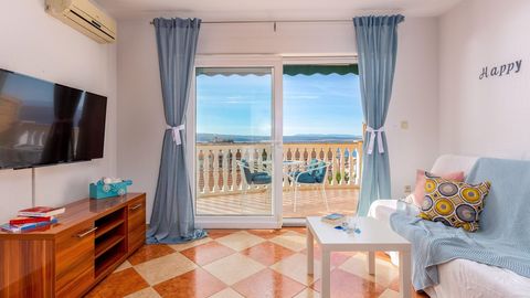 Apartament 4-osobowy Romantyczny z widokiem na morze z 2 pomieszczeniami sypialnianymi (możliwa dostawka)