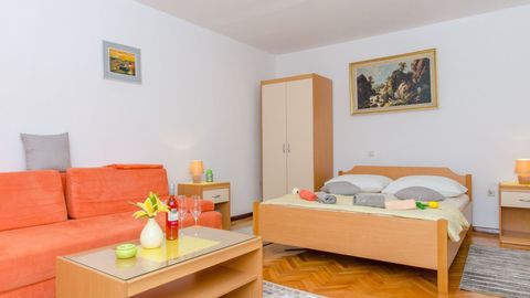 Apartament 3-osobowy z klimatyzacją z widokiem na morze z 1 pomieszczeniem sypialnianym