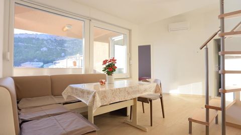 Apartament 5-osobowy z klimatyzacją z widokiem na morze z 2 pomieszczeniami sypialnianymi A-4795-b