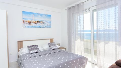 Apartament 3-osobowy z klimatyzacją z widokiem na morze z 1 pomieszczeniem sypialnianym AS-18150-a