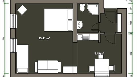 Apartament 3-osobowy z prysznicem z aneksem kuchennym