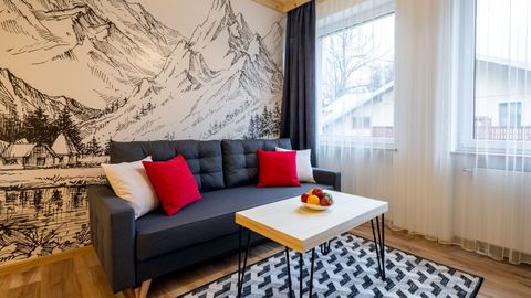 Apartament 5-osobowy Premium z tarasem z 3 pomieszczeniami sypialnianymi