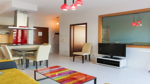 Apartament 4-osobowy na piętrze z tarasem z 2 pomieszczeniami sypialnianymi