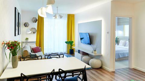 Apartament 4-osobowy z klimatyzacją z widokiem na ogród z 2 pomieszczeniami sypialnianymi