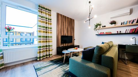 Apartament 4-osobowy z telewizorem LCD/plazmą z widokiem na dziedziniec z 2 pomieszczeniami sypialnianymi