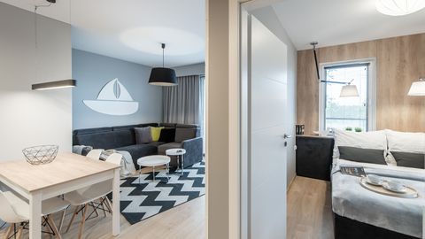 Apartament 4-osobowy na piętrze Premium z 2 pomieszczeniami sypialnianymi