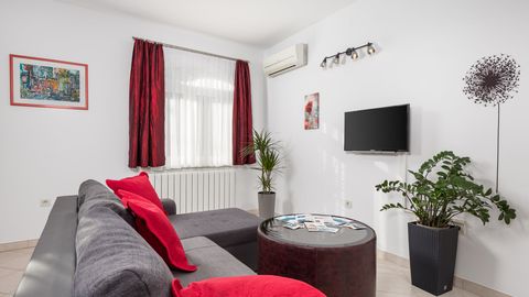 Apartament 4-osobowy z klimatyzacją na parterze z 2 pomieszczeniami sypialnianymi
