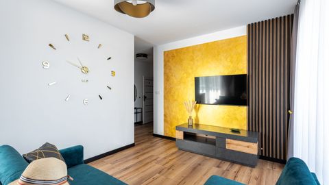 Apartament 4-osobowy Gold z balkonem z 2 pomieszczeniami sypialnianymi