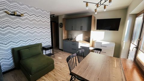 Apartament 4-osobowy na piętrze z aneksem kuchennym z 2 pomieszczeniami sypialnianymi