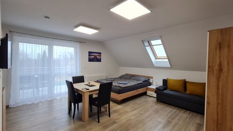 Apartament 3-osobowy na poddaszu Studio z 1 pomieszczeniem sypialnianym