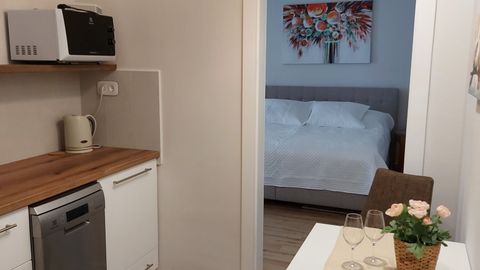 Apartament 2-osobowy Premia z widokiem na miasto z 1 pomieszczeniem sypialnianym